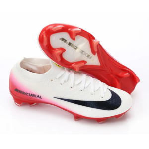 حذاء نايكي إير زوم ميركوريال أبيض وأحمر كلاسيكي