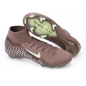 حذاء نايكي إير زوم ميركوريال بني وتفاصيل فسفورية